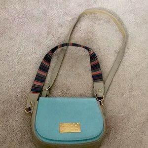 David Jones crossbody bag. Blue and beige.
